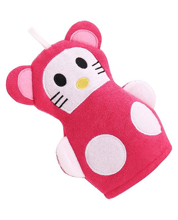 Babyhug Bath Glove - Yellow & White