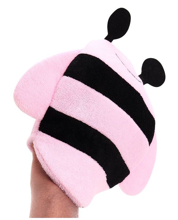 Babyhug Honeybee Shape Bath Glove - Pink