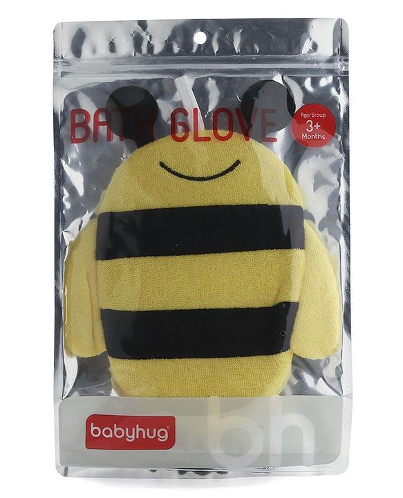 Babyhug Honeybee Shape Bath Glove - Pink