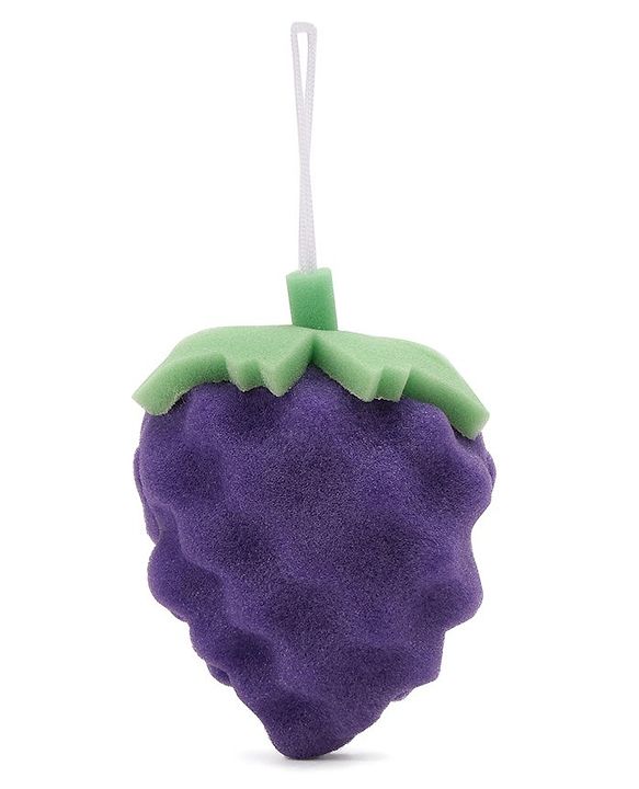 Babyhug Grapes Shape Bath Sponge - Purple