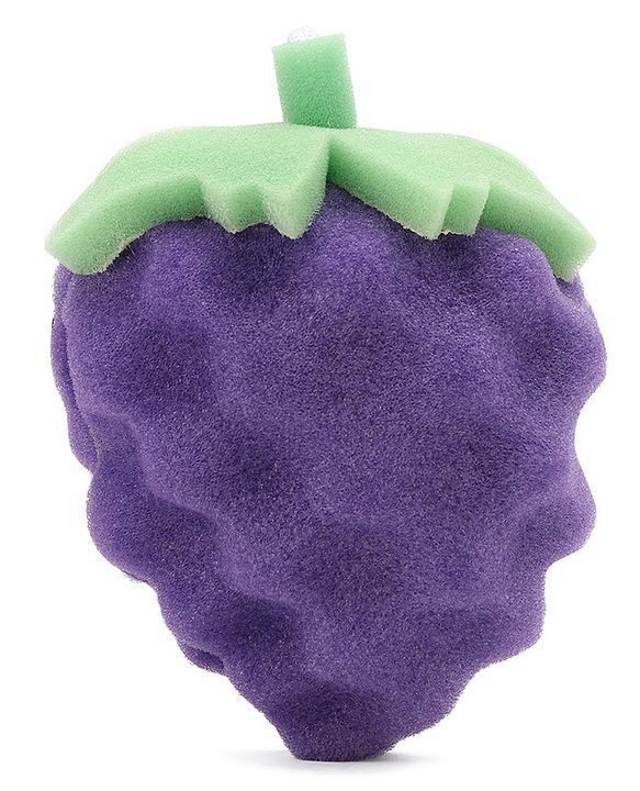 Babyhug Grapes Shape Bath Sponge - Purple