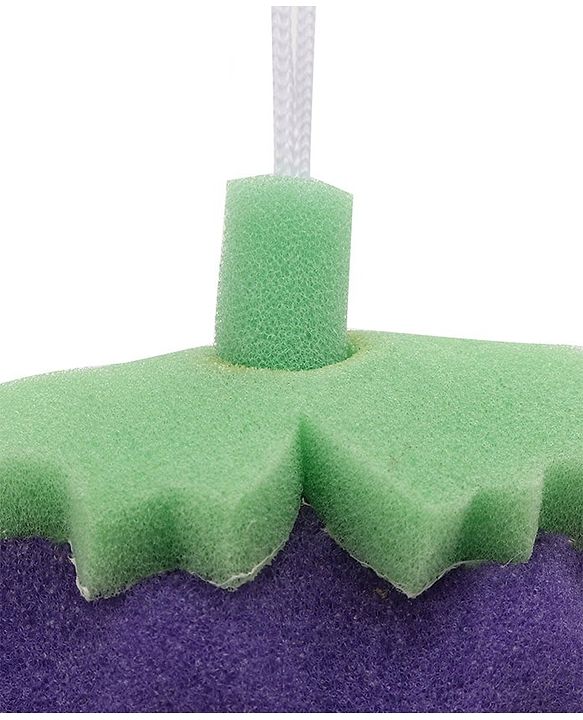 Babyhug Grapes Shape Bath Sponge - Purple