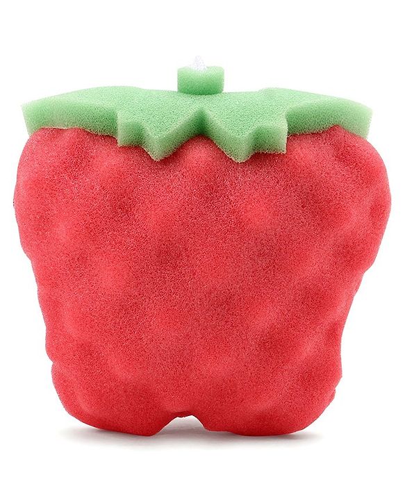 Babyhug Apple Shape Bath Sponge - Red