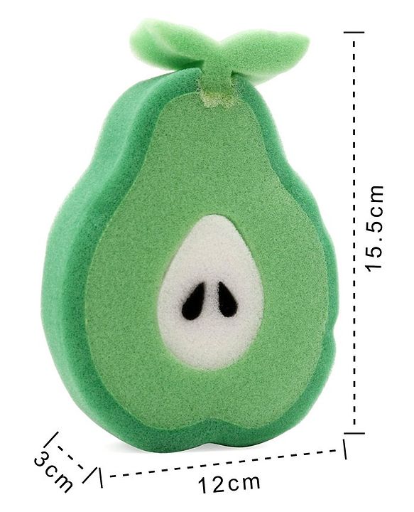 Babyhug Guava Shaped Bath Sponge (Colour May Vary)