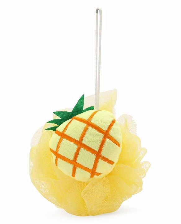 Babyhug Pineapple Sponge Bath Loofah - Yellow