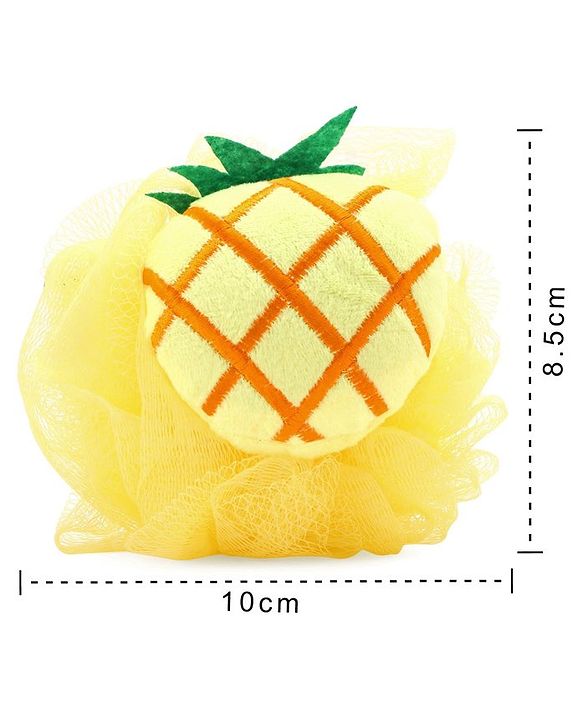Babyhug Pineapple Sponge Bath Loofah - Yellow
