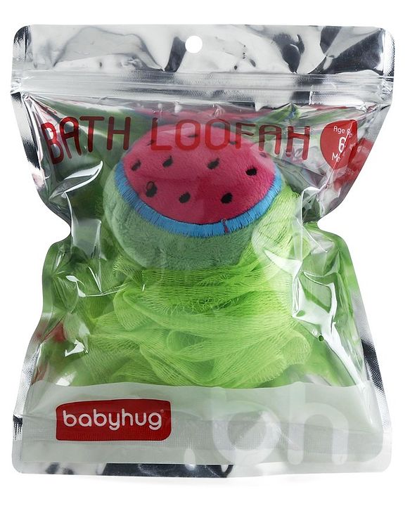 Babyhug Watermelon Sponge Bath Loofah - Green