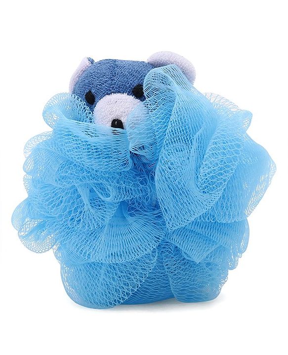Babyhug Baby Teddy Bath Loofah - Blue