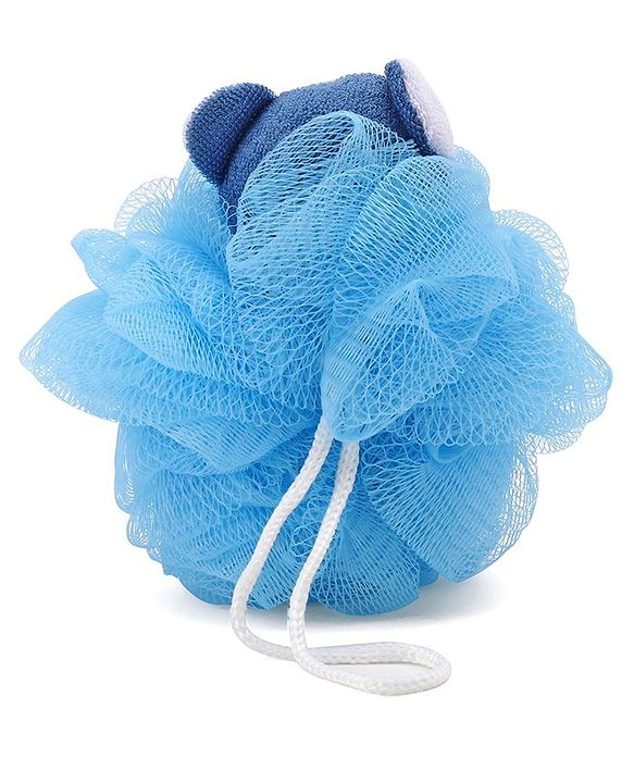 Babyhug Baby Teddy Bath Loofah - Blue