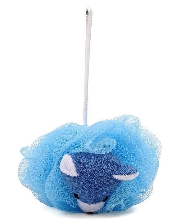 Babyhug Baby Teddy Bath Loofah - Blue