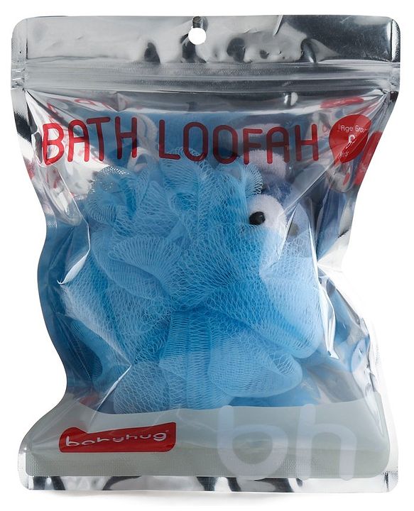 Babyhug Baby Teddy Bath Loofah - Blue