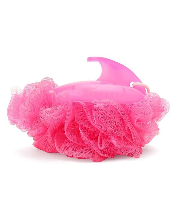 Babyhug Baby Bath Loofah with handle - Pink