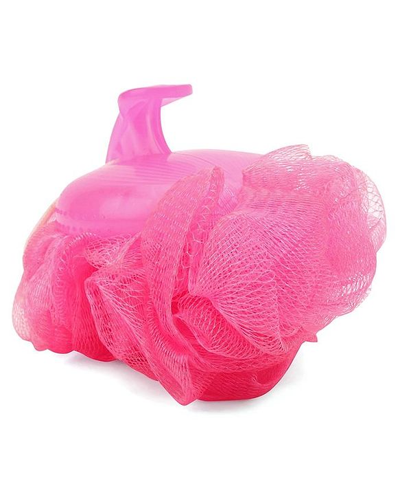 Babyhug Baby Bath Loofah with handle - Pink