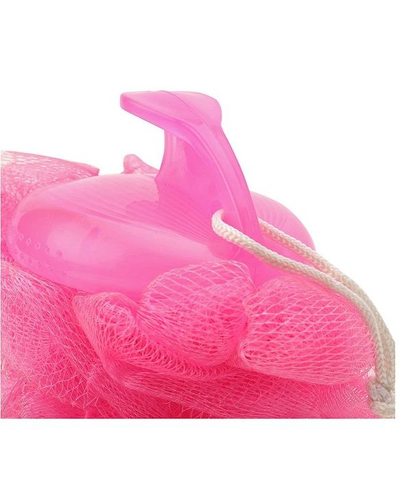 Babyhug Baby Bath Loofah with handle - Pink