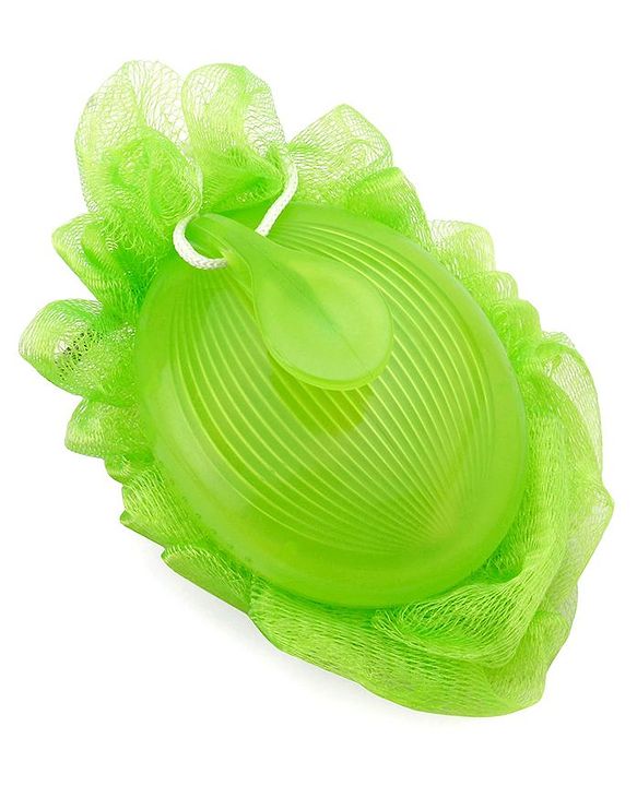 Babyhug Baby Bath Loofah with handle - Pink