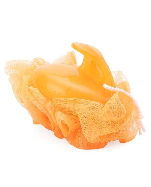 Babyhug Baby Bath Loofah with handle - Pink