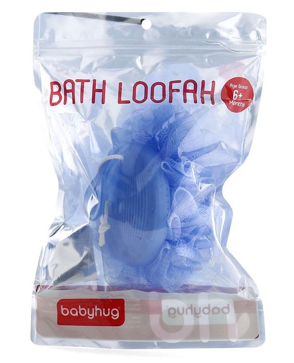 Babyhug Baby Bath Loofah with handle - Pink