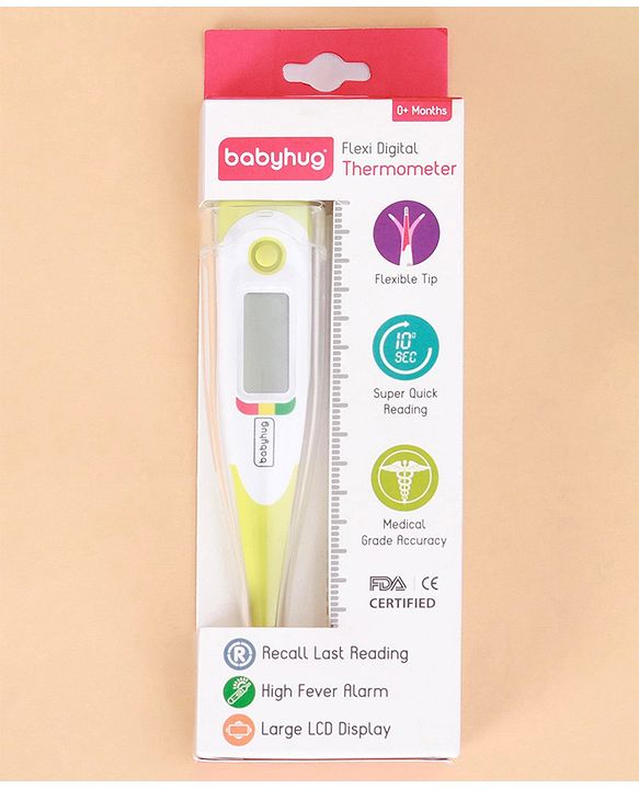 Babyhug Flexi Digital Thermometer - Yellow