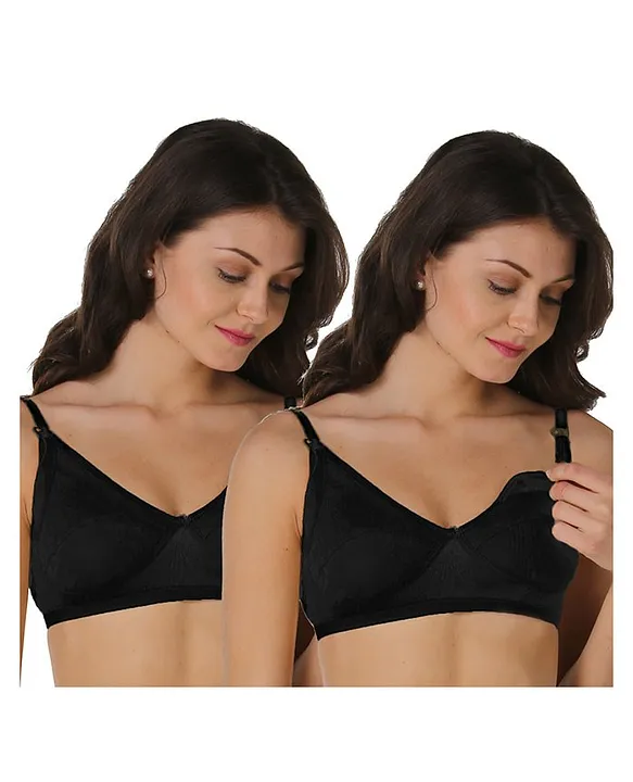 Morph Maternity Pack Of 2 Leak Proof Maternity Bras Black Online in India,  Buy at Best Price from  - 3546289