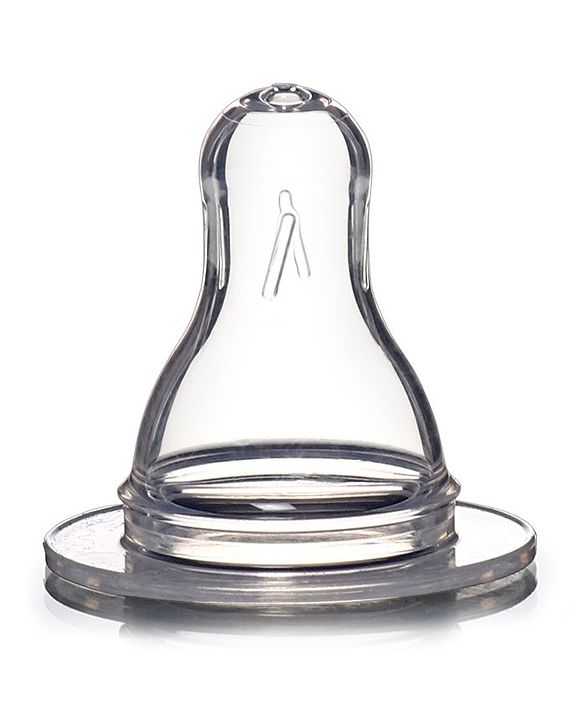 Babyhug Standard Neck Glass Feeding Bottle Blue - 250 ml