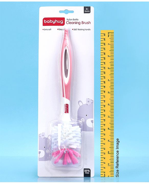 Babyhug Bottle Cleaning Brush - Pink