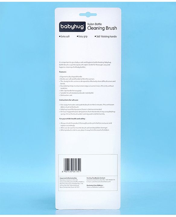 Babyhug Bottle Cleaning Brush - Pink