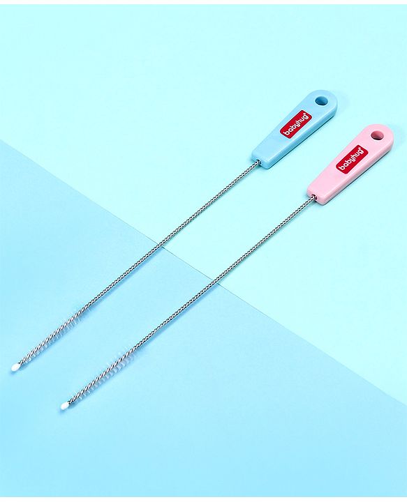 Babyhug Nipple & Straw Cleaner - Pink & Blue