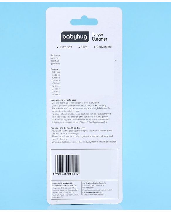 Babyhug Tongue Cleaner - Pink