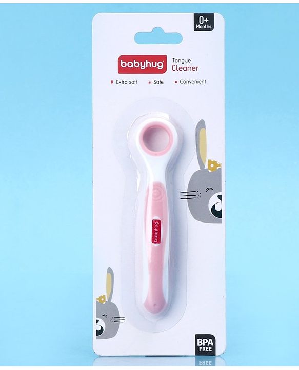 Babyhug Tongue Cleaner - Pink