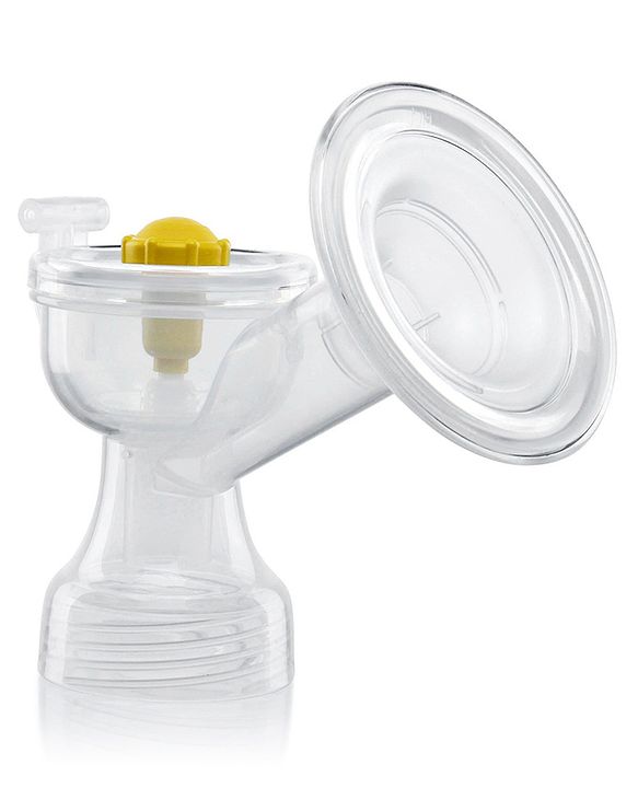 Babyhug Manual Breast Pump with Adjustable Suction & Massage Mode - Yellow