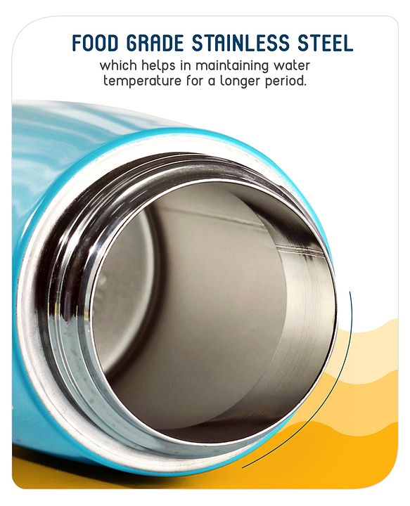 Babyhug Stainless Steel Insulated Sipper Bottle Blue - 350 ml