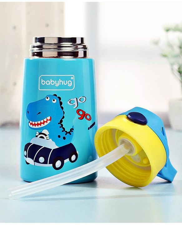 Babyhug Stainless Steel Insulated Sipper Bottle Blue - 350 ml