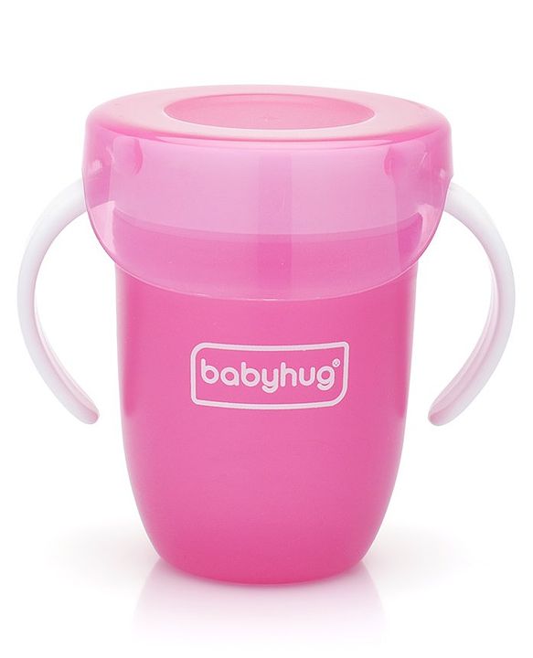 Babyhug 360° Spill Proof Training Sipper Cup Pink - 240 ml