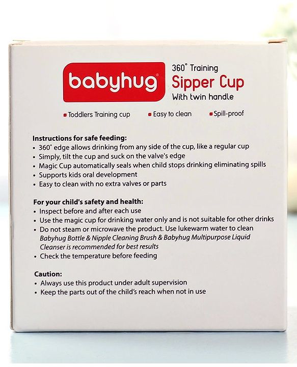Babyhug 360° Spill Proof Training Sipper Cup Pink - 240 ml