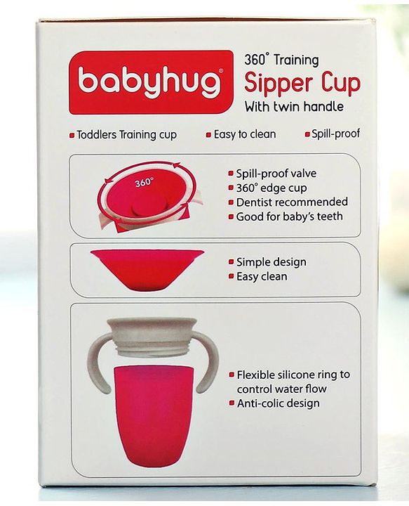 Babyhug 360 Degree Spill Proof Training Sipper Cup Blue - 240 ml