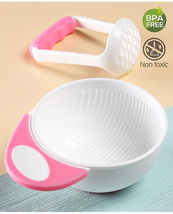 Babyhug Baby Food Grind Bowl - Pink