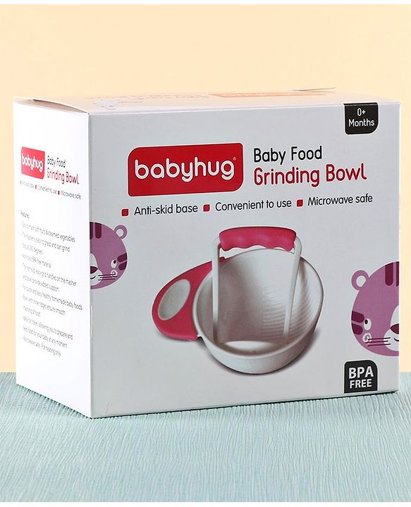 Babyhug Baby Food Grind Bowl - Pink