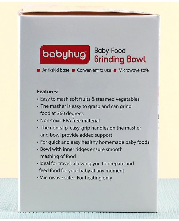 Babyhug Baby Food Grind Bowl - Pink