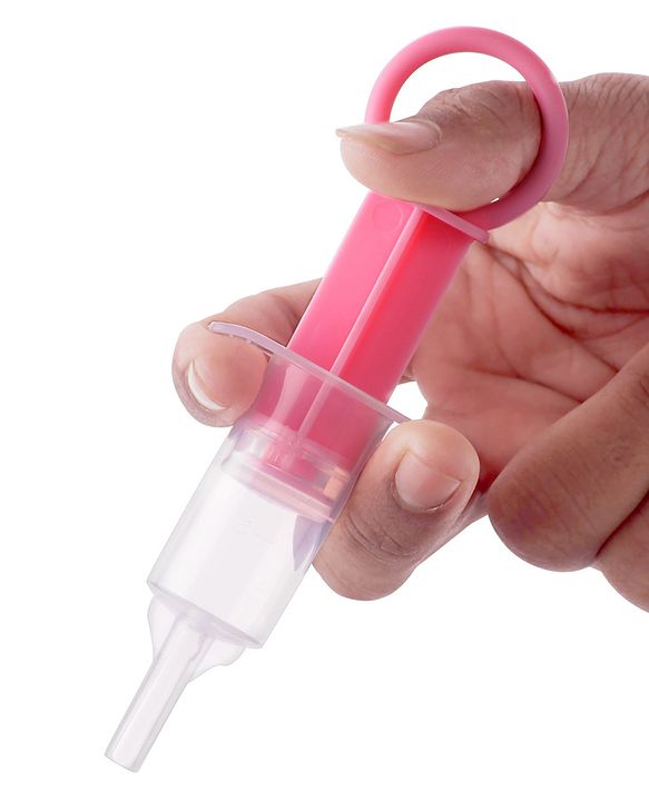 Babyhug Silicone Medicine Feeder with pacifier Cap - Pink