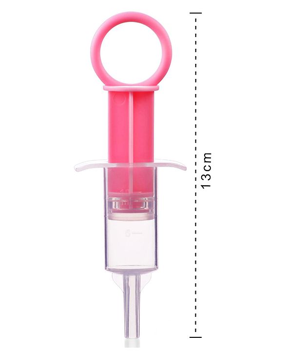 Babyhug Silicone Medicine Feeder with pacifier Cap - Pink