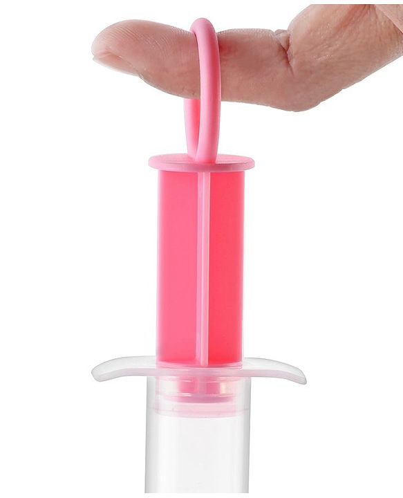 Babyhug Silicone Medicine Feeder with pacifier Cap - Pink