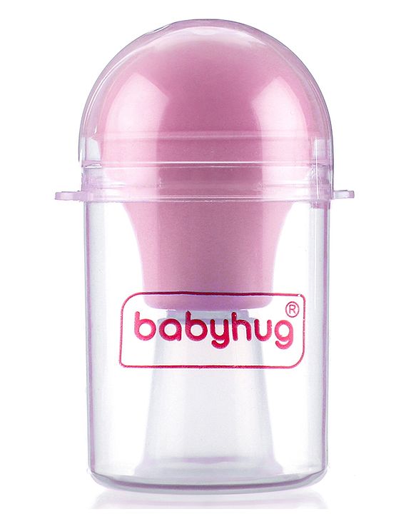 Babyhug Silicone Nipple Puller with Case - Pink| Corrects Flat and Concave Nipples| Hygienic Storage Case| BPA Free