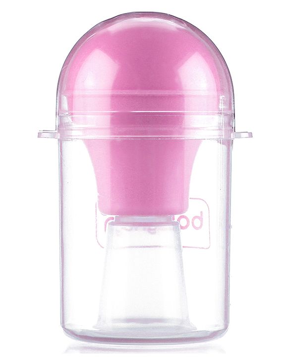 Babyhug Silicone Nipple Puller with Case - Pink| Corrects Flat and Concave Nipples| Hygienic Storage Case| BPA Free