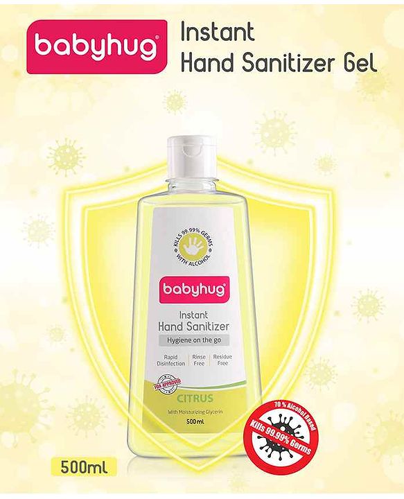 Babyhug Alcohol Based Hand Sanitizer Citrus Fragrance - 500 ml