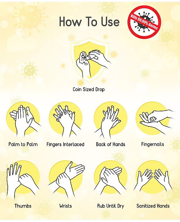 Babyhug Alcohol Based Hand Sanitizer Citrus Fragrance - 500 ml