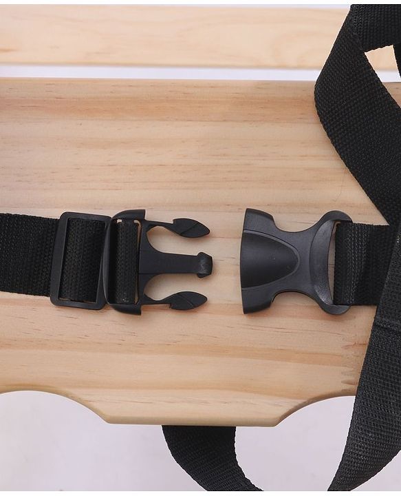 Babyhug Montreal Modern Pine Wood High Chair - Brown| Adjustable Food Tray| Stable Design