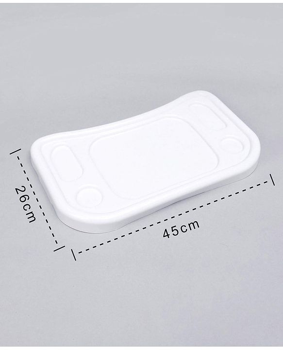 Babyhug Food Tray & Cushion Multiprint - White