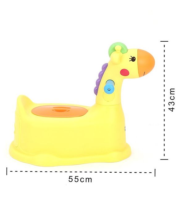 Babyhug Giffee Potty Chair - Yellow