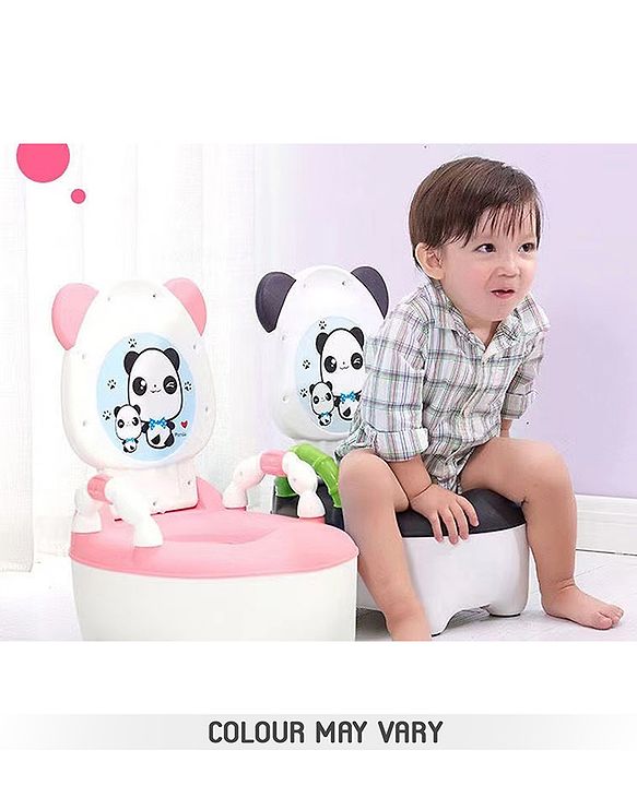 Babyhug Cow Potty Chair - White Blue