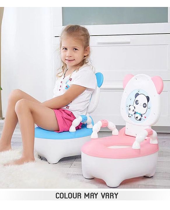 Babyhug Cow Potty Chair - White Blue